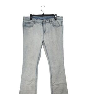 Lux Light Wash Bootcut Stretch Jeans Size 32 Light Blue